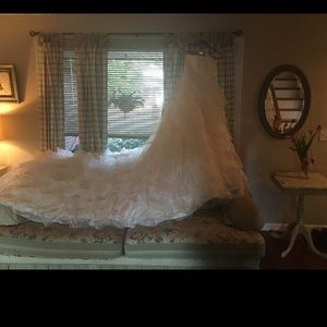 Wedding dress size 16 w/ corset back